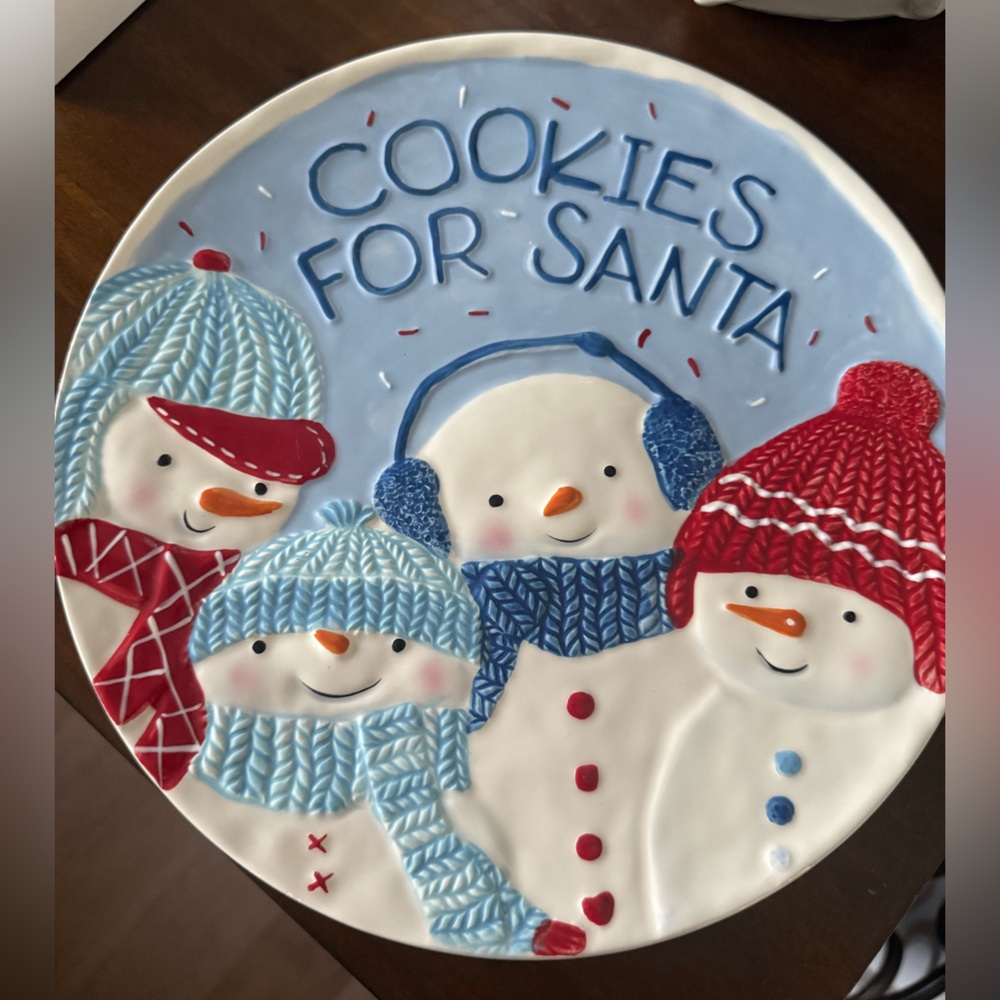 Christmas ceramic serving tray/plate
